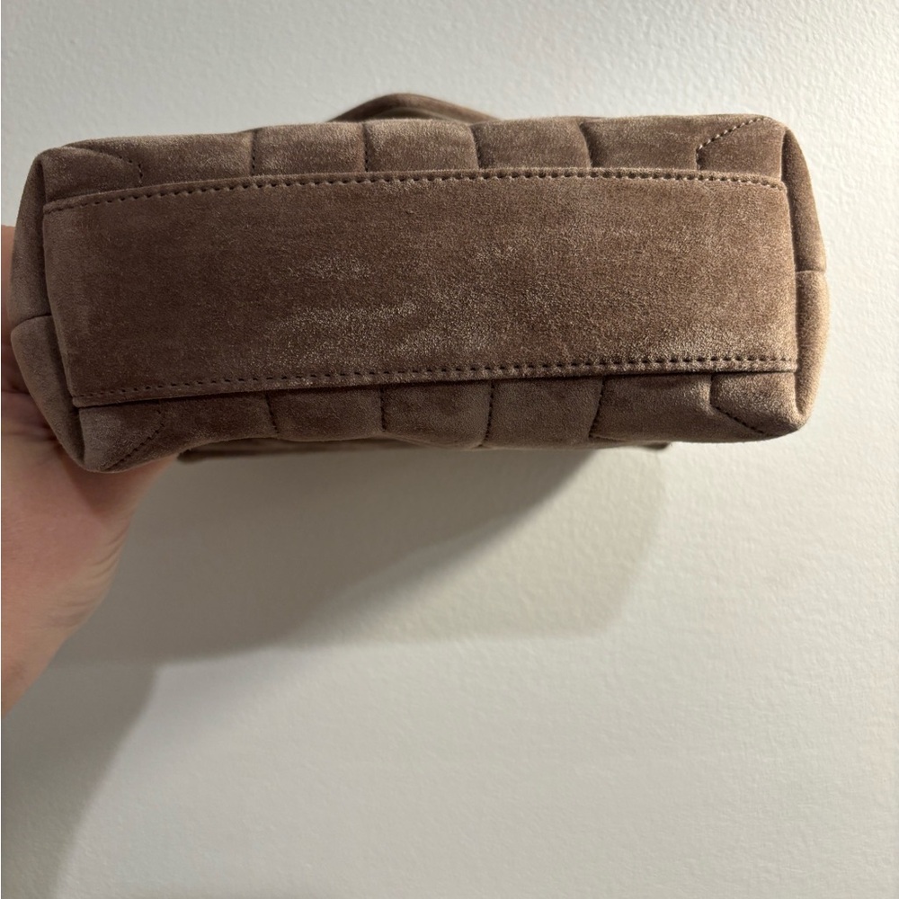 Yves Saint Laurent Brown Suede Crossbody Bag - Picture 4 of 9